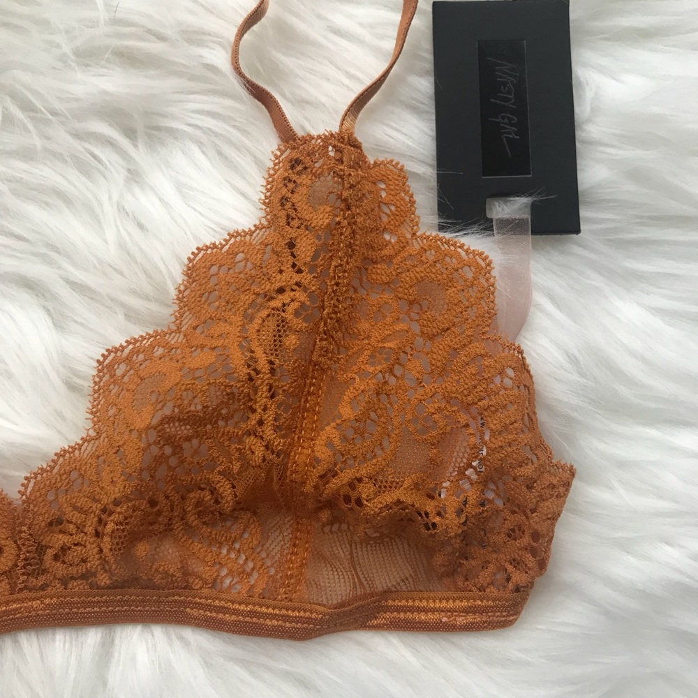 UO 🧡 lace bralette Nasty Gal NWT new Marigold bra - Picture 5 of 8